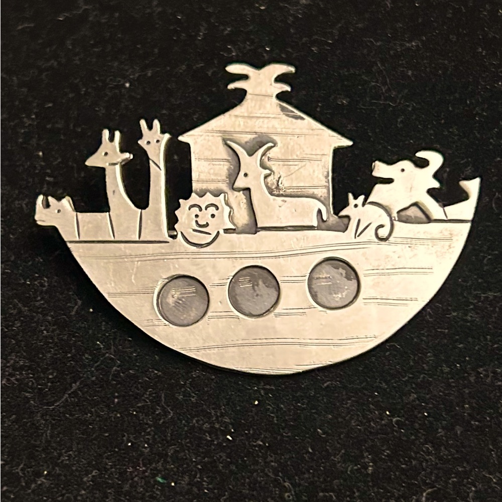 Sterling Silver Noah’s Ark brooch